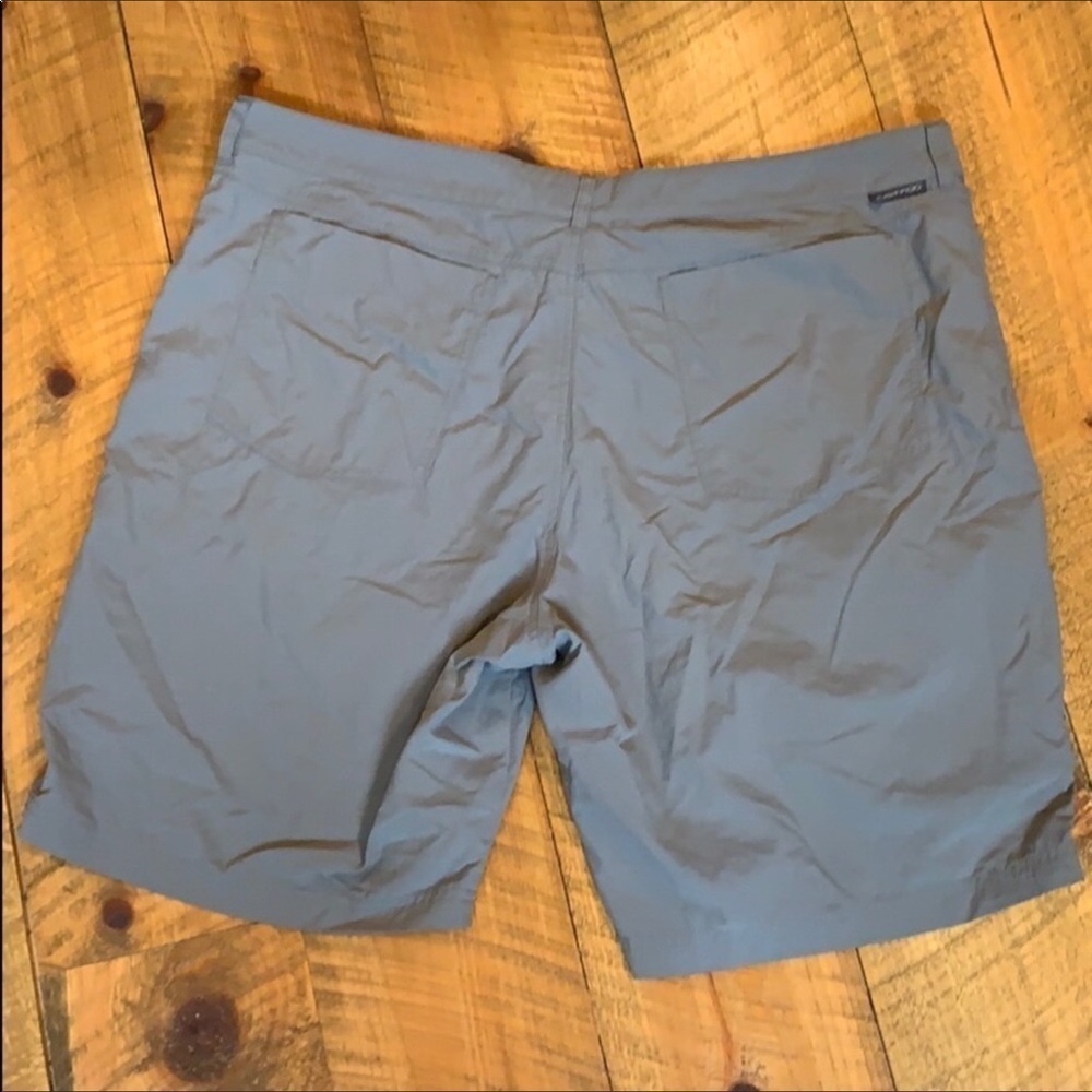 ExOfficio gray flat front shorts Size 42 UPF 50 - Picture 7 of 8